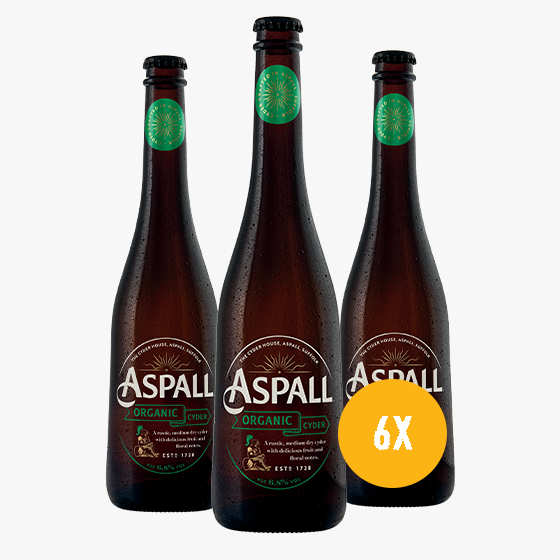 Aspall Organic Cyder 6 x  500ml Bottle