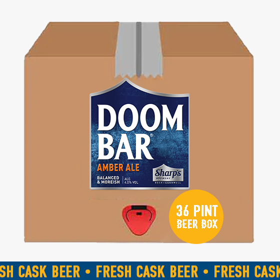 Doom Bar Beer Box (36 pints Fresh Cask Beer - must be consumed within 5 Days)