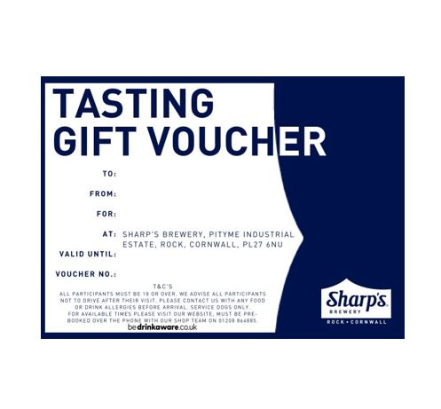 SHARP'S BREWERY TASTING VOUCHER